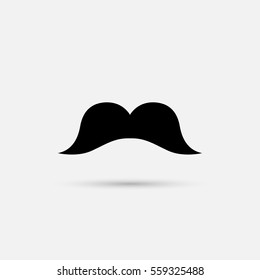 Mustache vector  on white background