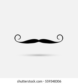 Mustache vector  on white background