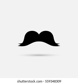 Mustache vector  on white background