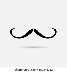 Mustache vector  on white background