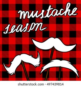 Mustache vector set