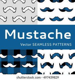 Mustache vector set