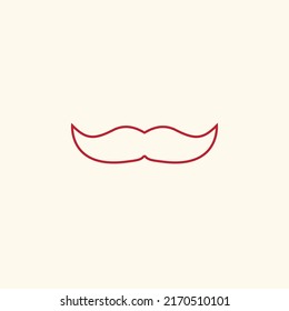 mustache vector for website symbol icon presentation