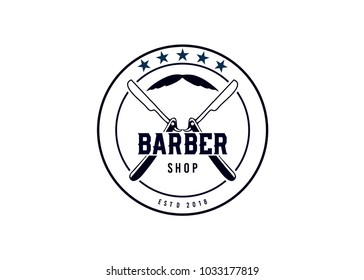 Mustache Waxing Logo Design Template, Element Design, Vector Design