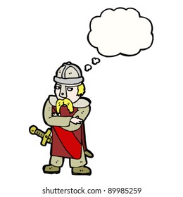 mustached saxon warrior cartoon