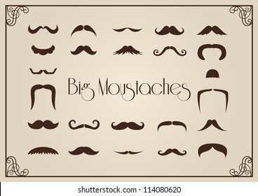 Mustaches collection svg
