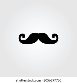 mustaches flat vector icon design black 