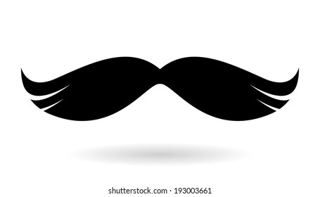 Mustaches icon isolated.