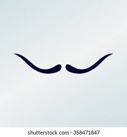 Mustaches icons set