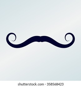 Mustaches icons set