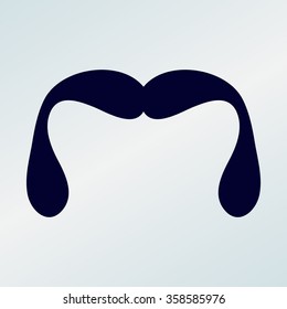 Mustaches icons set