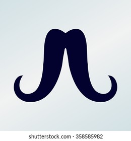 Mustaches icons set