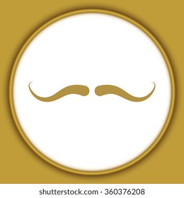 Mustaches icons set