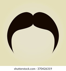 Mustaches icons set