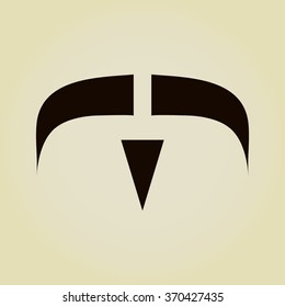 Mustaches icons set