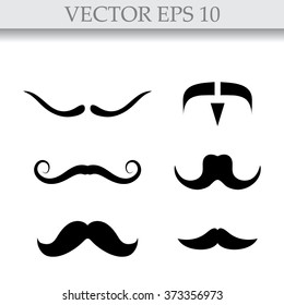 Mustaches icons set