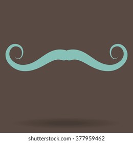 Mustaches icons set