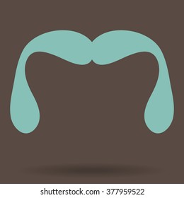 Mustaches icons set