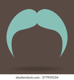 Mustaches icons set