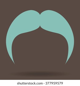 Mustaches icons set