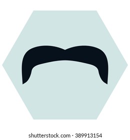Mustaches icons set