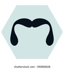 Mustaches icons set