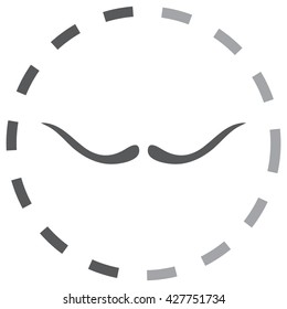 Mustaches icons set