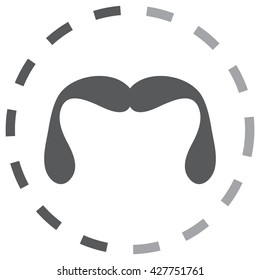 Mustaches icons set