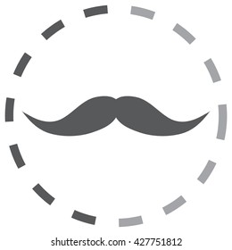 Mustaches icons set