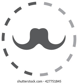 Mustaches icons set