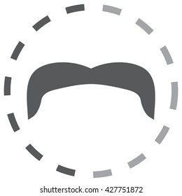 Mustaches icons set
