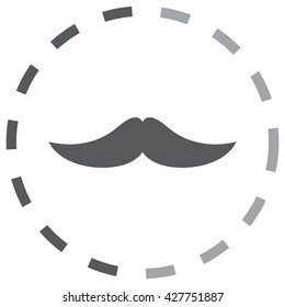 Mustaches icons set