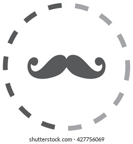 Mustaches icons set
