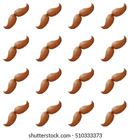 Mustaches seamless pattern. For Father s Day. EPS 10 vector file included