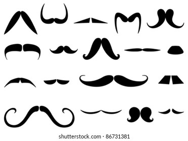 Mustaches set