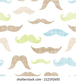Mustaches textile textured seamless pattern background