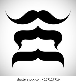 Mustaches. Vector