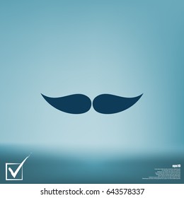 mustaches vector icon
