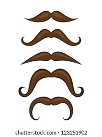 Mustaches vector illustration