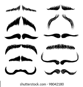 Conjunto vectorial Mustaches