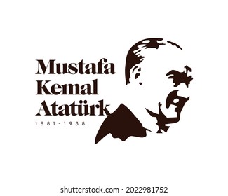 Mustafa Kemal Atatürk Portrait, Vector