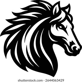Mustang Horse middle high school sports team mascot isolated on transparent background