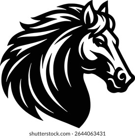 Mustang Horse middle high school sports team mascot isolated on transparent background