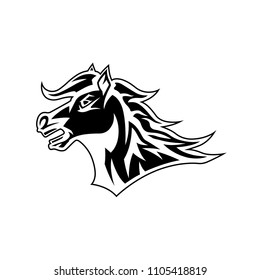 MUSTANG MASCOT LOGO VECTOR