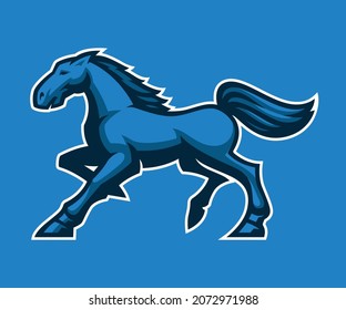 Mustang Vector Mascot, Sports Emblem