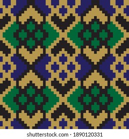 Mustard Argyle, diamond shape seamless pattern background suitable for fashion textile, knitwear, graphics