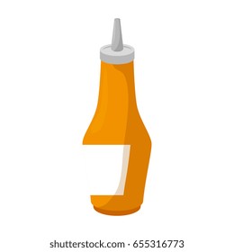 Mustard in bottle