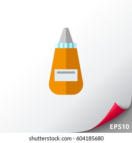 Mustard in bottle icon