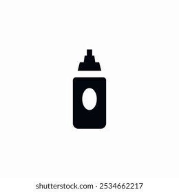 mustard bottle icon sign vector