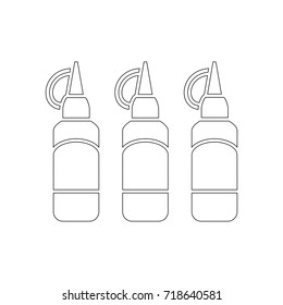 mustard bottles icon